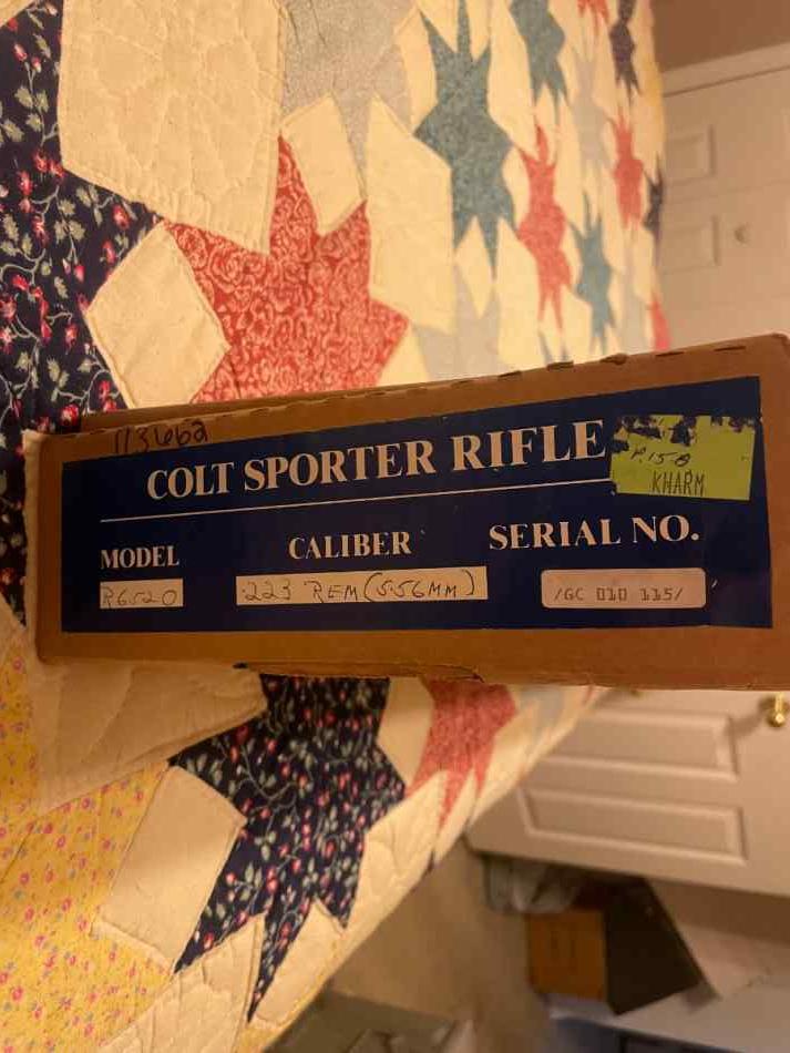  Colt Gov't Carbine Ar-15   New in box!     $2500 